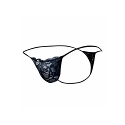 MOB Eroticwear String Dentelle LACE MoB Noir